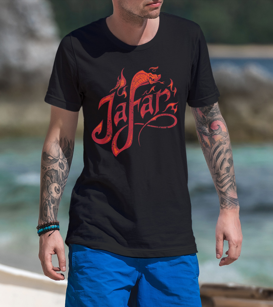 Jafar Snake Flame Design Disney Aladdin Live Action T-Shirt