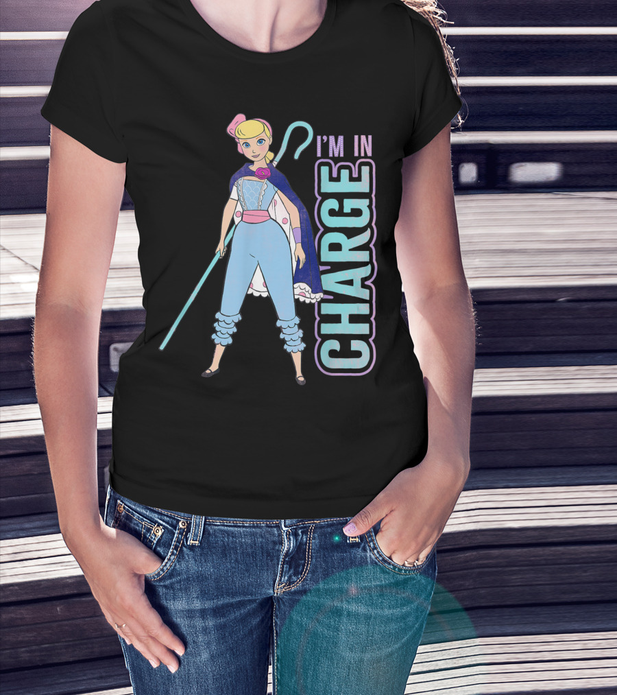 Disney Pixar Toy Story 4 Bo Peep I'm In Charge Character Pose T-Shirt