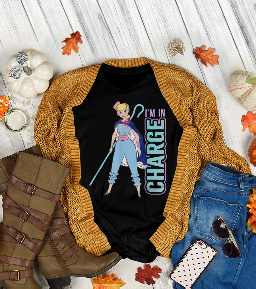 Disney Pixar Toy Story 4 Bo Peep I'm In Charge Character Pose T-Shirt