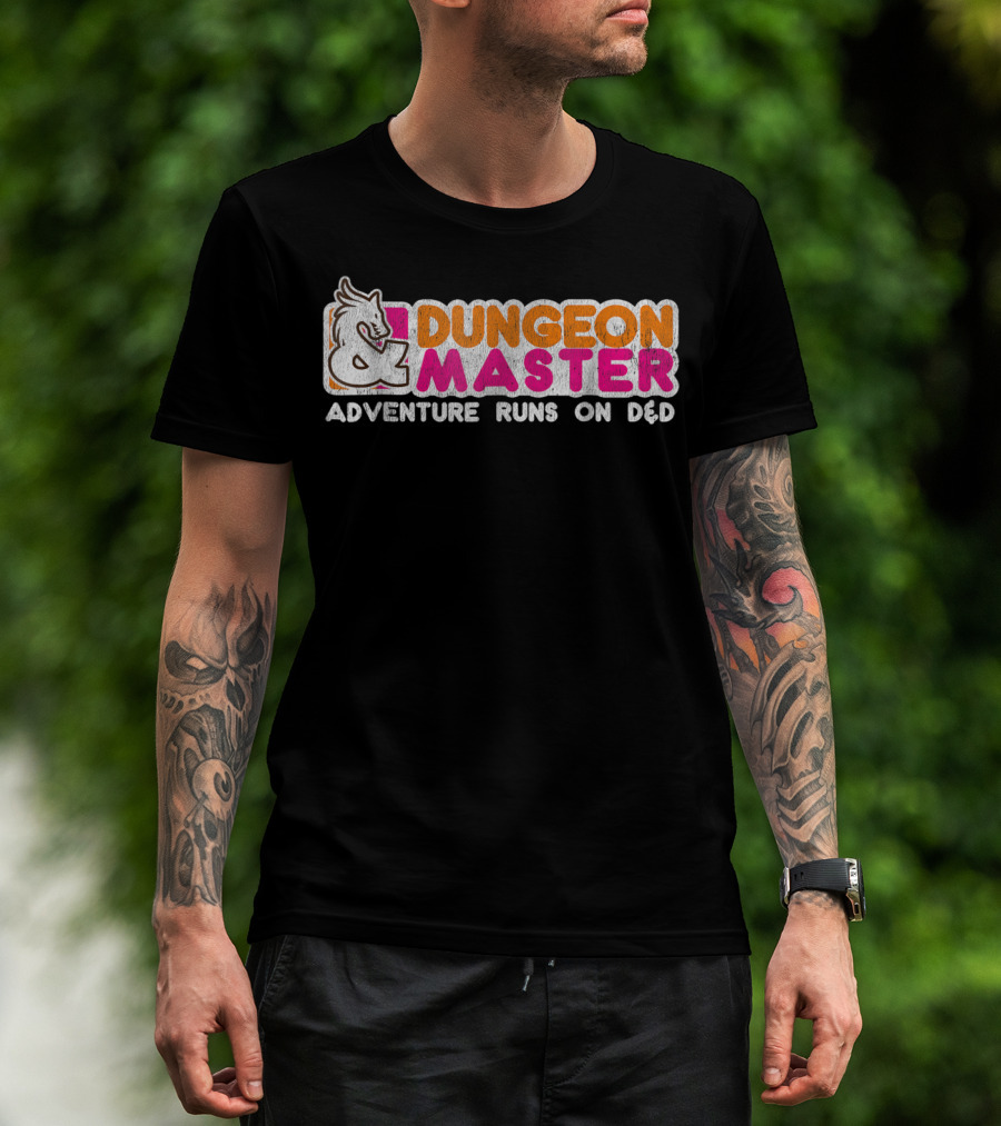 Dungeon Master Adventure Runs On D&D T-Shirt