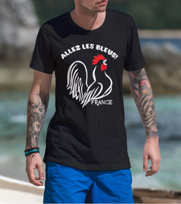 Allez Les Bleus France Soccer Football World Jersey T-Shirt