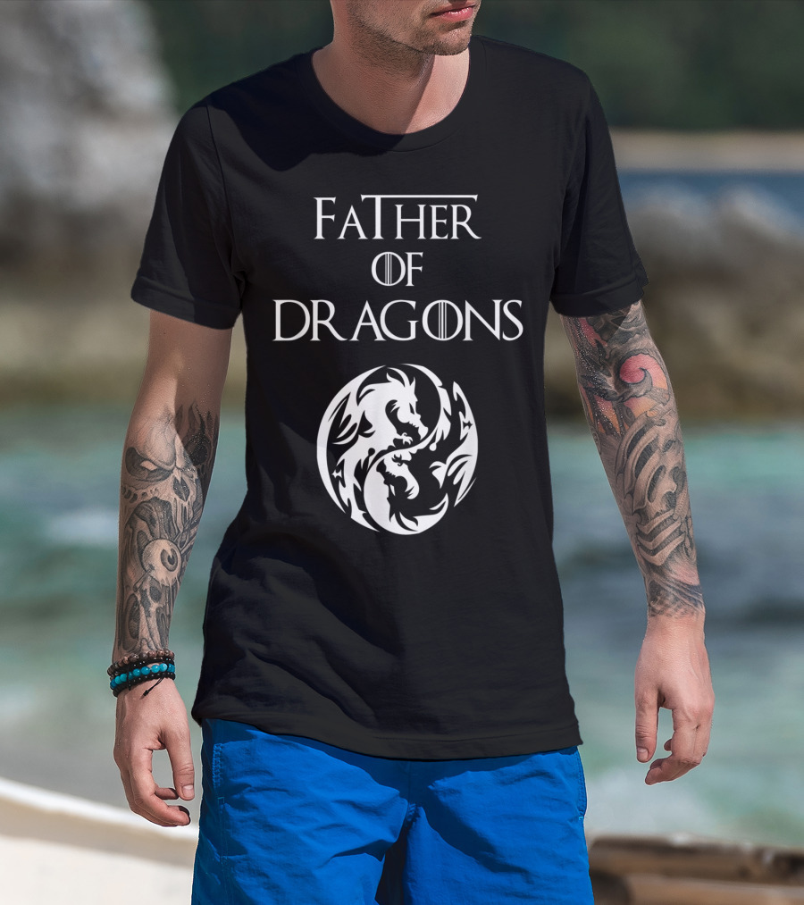 Father Of Dragons Yin Yang T-Shirt