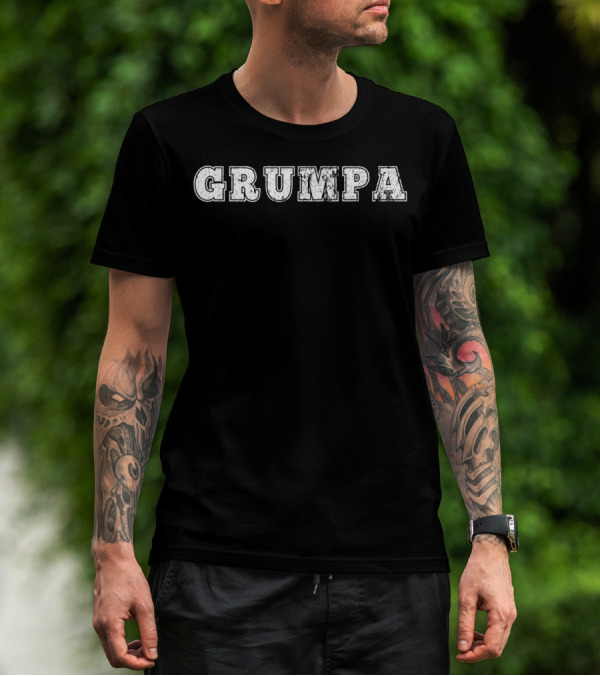 Grumpa Distressed Style Grumpagrumpy Grand T-Shirt