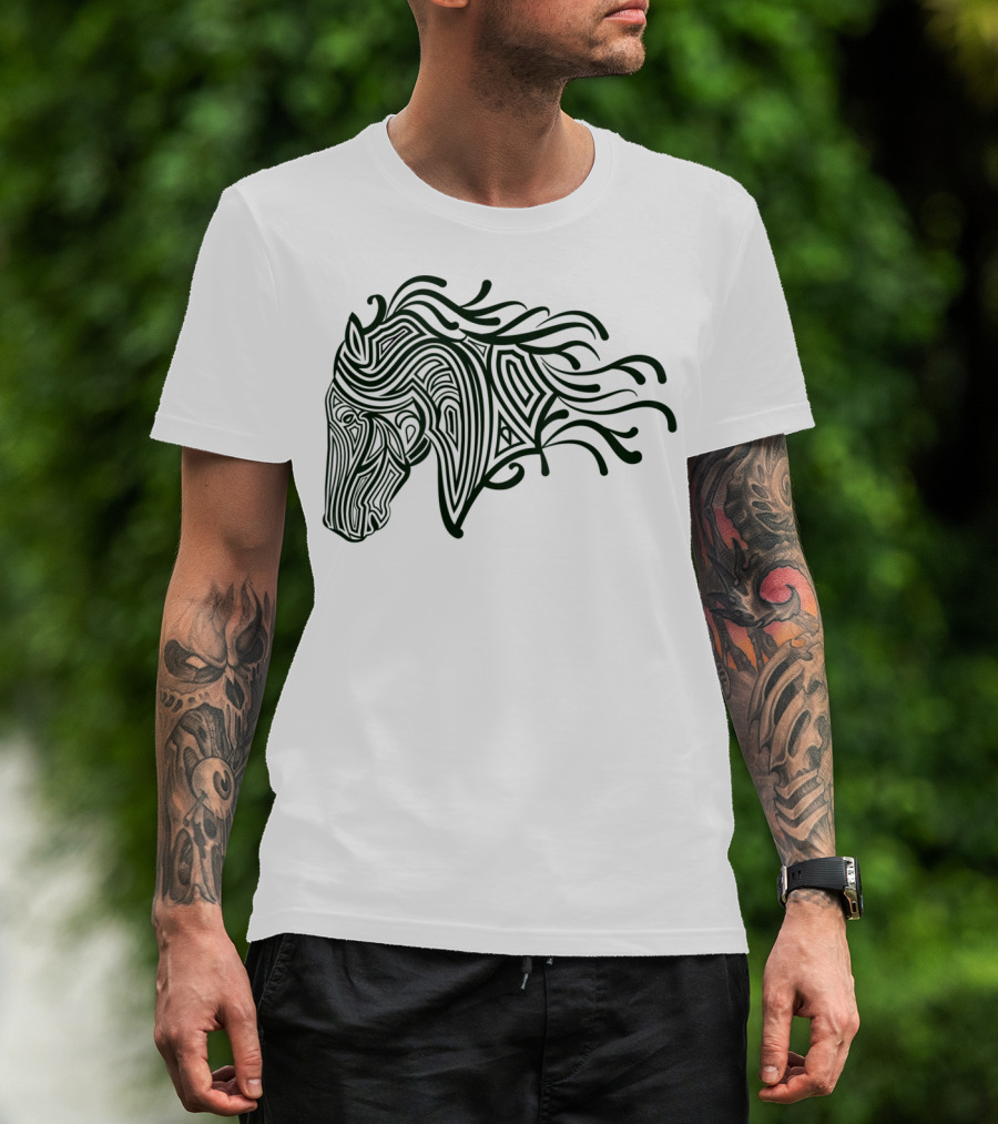 Creative Unique Horse With Flo T-Shirt