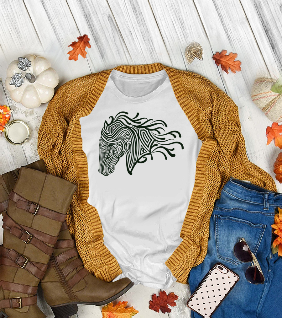 Creative Unique Horse With Flo T-Shirt