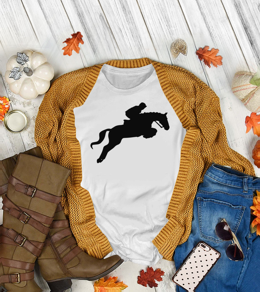 Cute English Riding Hunter Jumper Girl Equitation T-Shirt