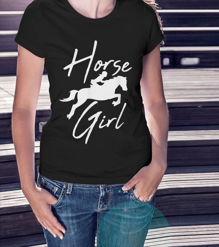 Horse Girl Horseback Riding Farm T-Shirt