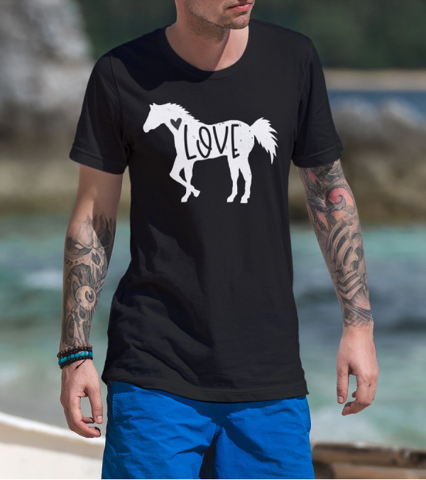 Cute Horse Love Rider Horse Love Rider T-Shirt