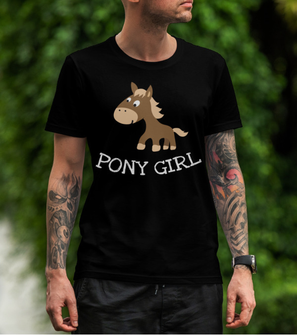 Pony Girl Cute Little Cartoon Horse T-Shirt