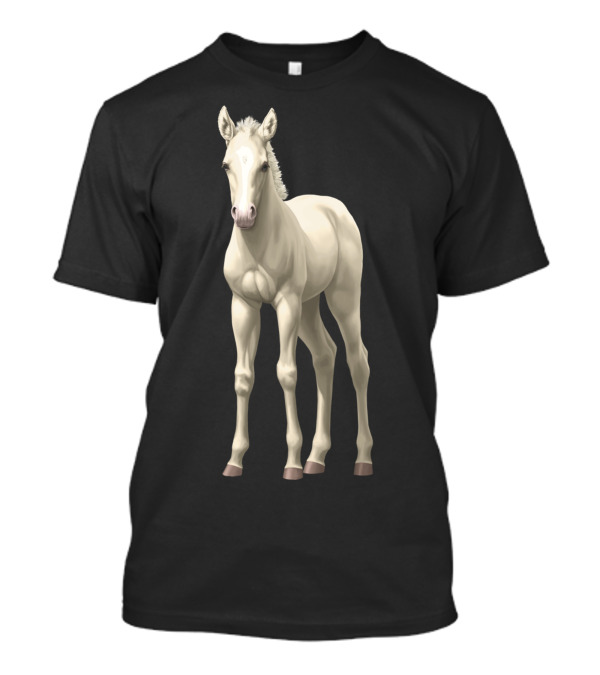 Cute White Cremello Quarter Horse Foal T-Shirt