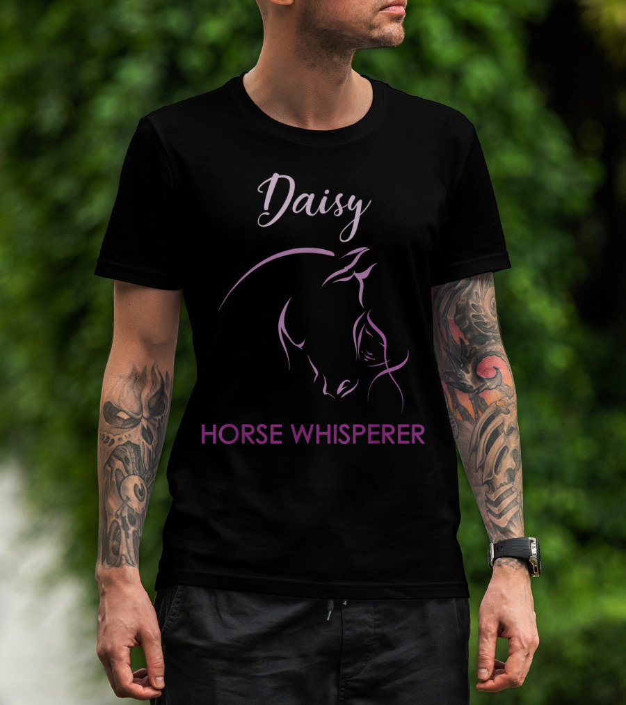Daisy Horse Whisperer Personalized Name Elegant Equine T-Shirt