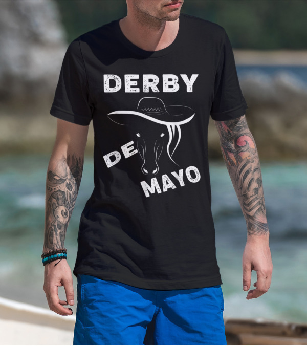 Derby De Mayo Sombrero Horse Race Mexican T-Shirt