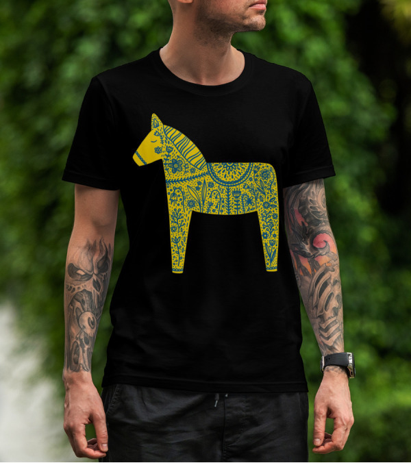 Dala Horse Swedish Folk T-Shirt