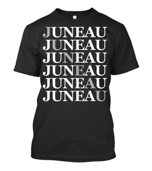 Classic Juneau Repeated Pattern Juneau Alaska T-Shirt