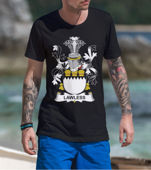 Lawless Family Crest Coat Of Arms T-Shirt