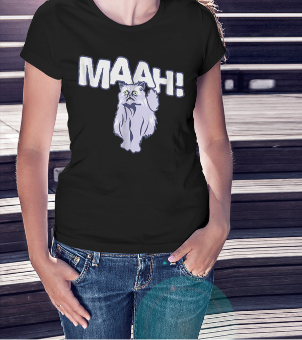 Mysterious Cat Exclaiming Maah T-Shirt