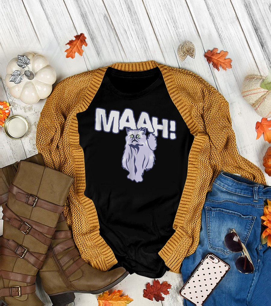 Mysterious Cat Exclaiming Maah T-Shirt