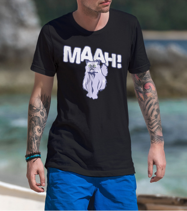 Mysterious Cat Exclaiming Maah T-Shirt