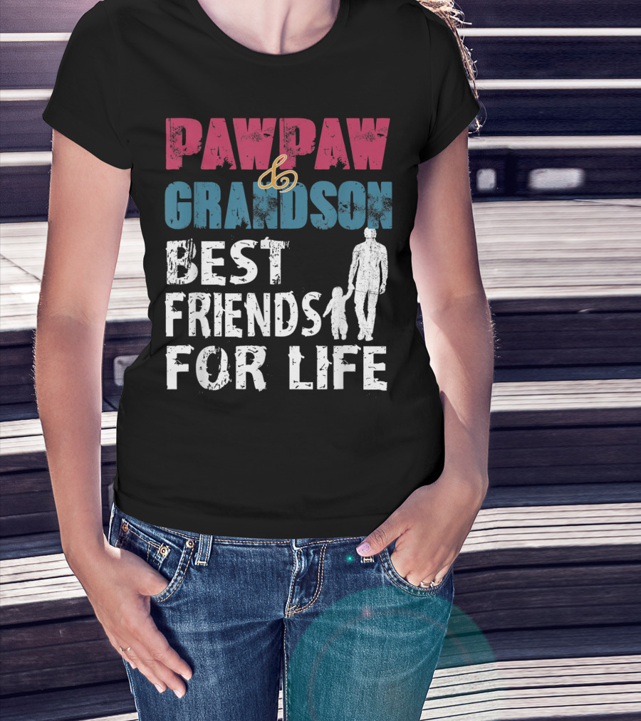 Pawpaw And Grandson Best Friends For Life T-Shirt