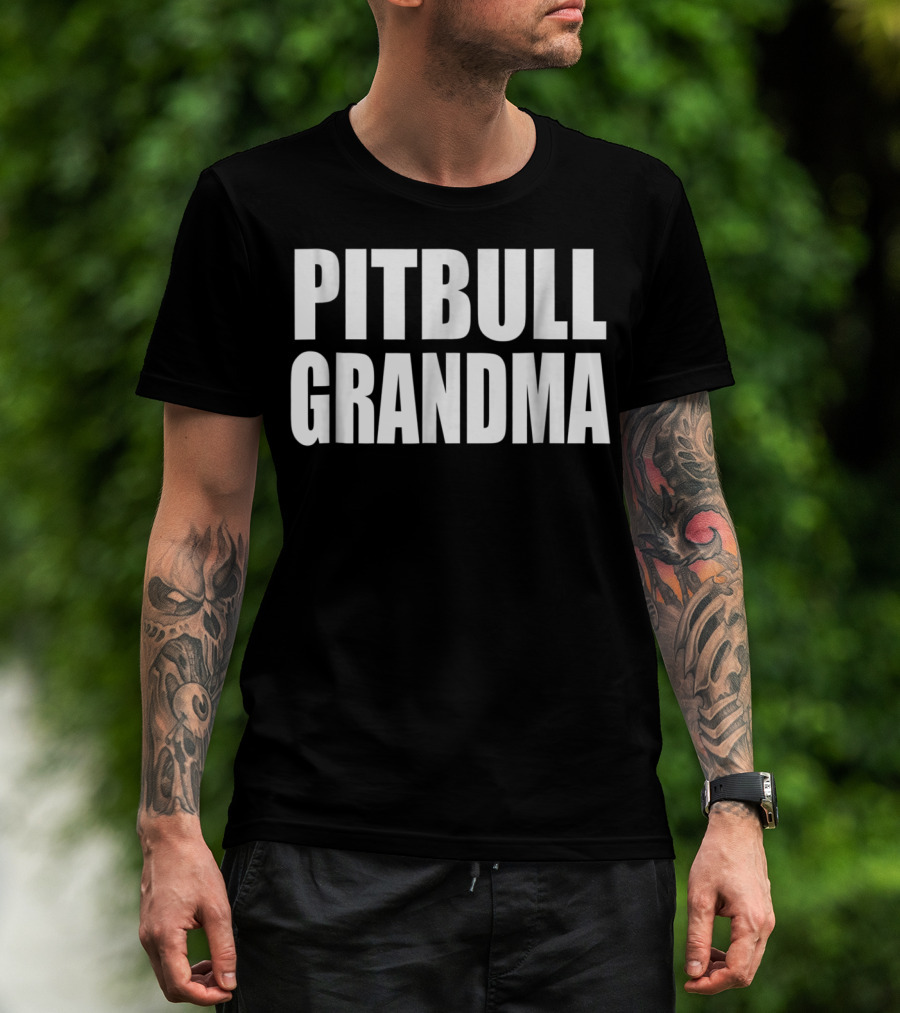 Proud Pitbull Grandma Fan Grandma T-Shirt