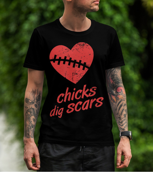 Chicks Dig Scars Heart Surgery Recovery Humor T-Shirt