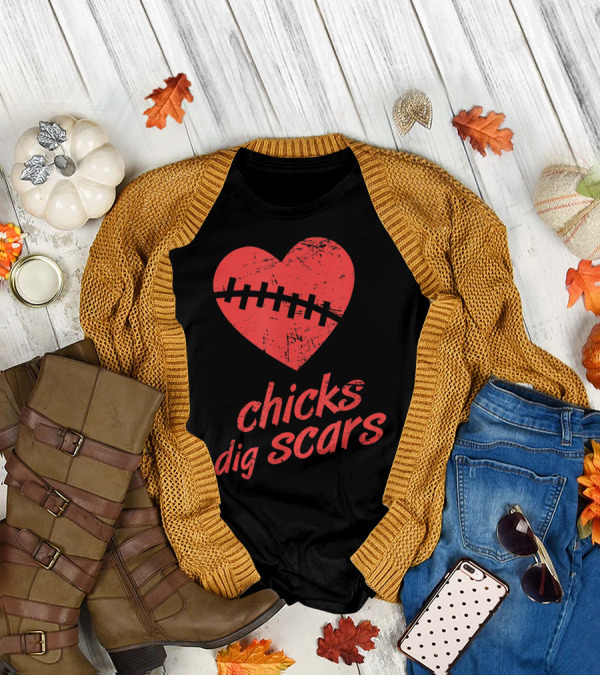 Chicks Dig Scars Heart Surgery Recovery Humor T-Shirt