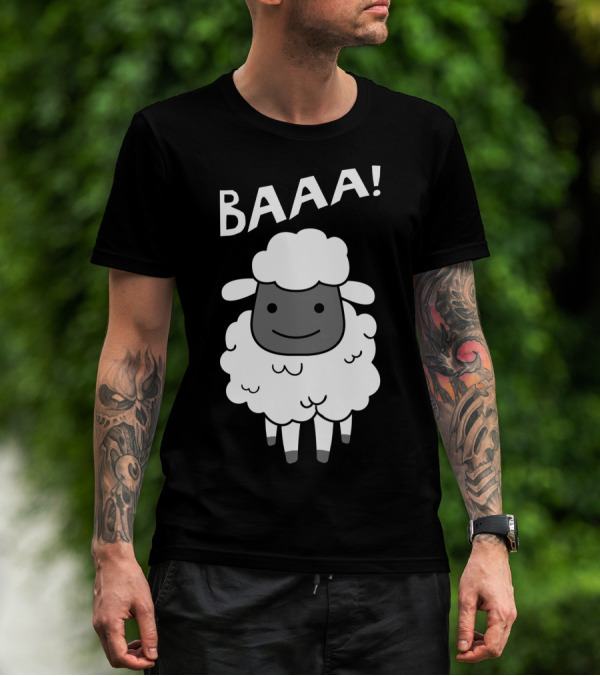 Baaa Sheep Sheep Lovers Animal Print Farm T-Shirt