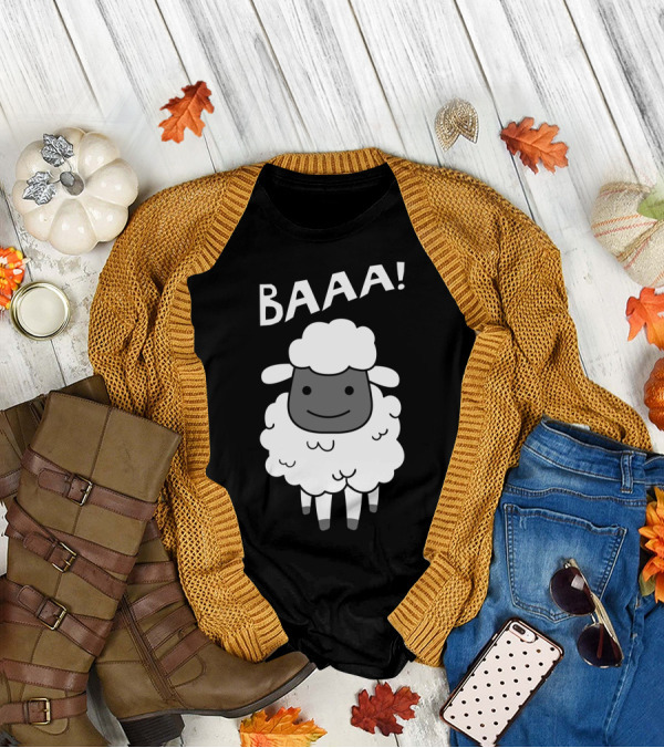 Baaa Sheep Sheep Lovers Animal Print Farm T-Shirt