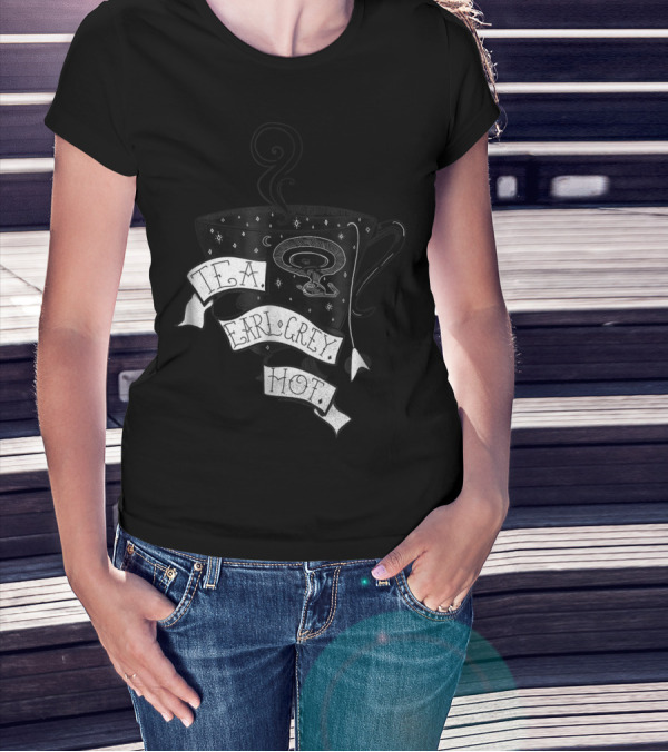 T.F.A. Earl Grey Hot Star Trek Next Generation Tea Cup T-Shirt