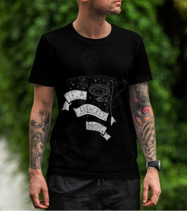T.F.A. Earl Grey Hot Star Trek Next Generation Tea Cup T-Shirt