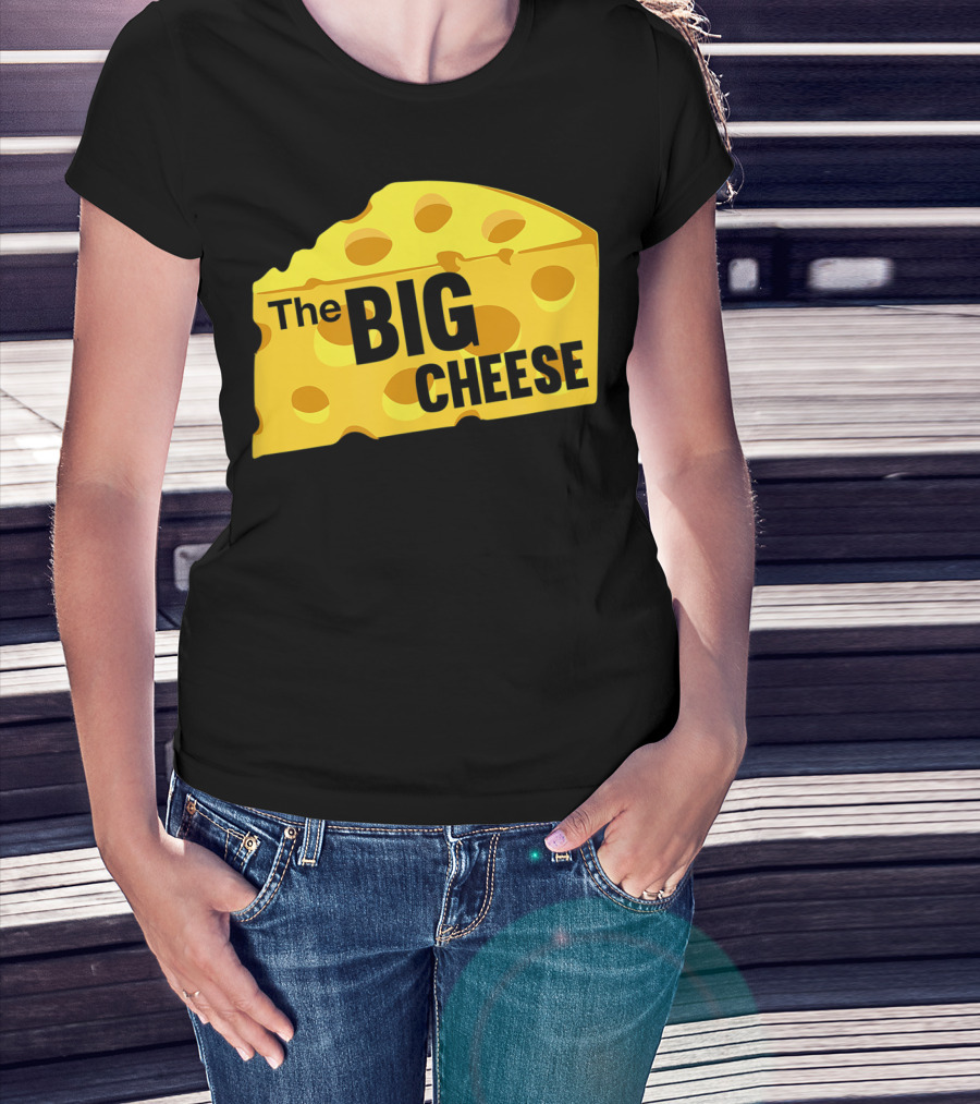The Big Cheese Emphasizing A Large Yellow Wedge T-Shirt