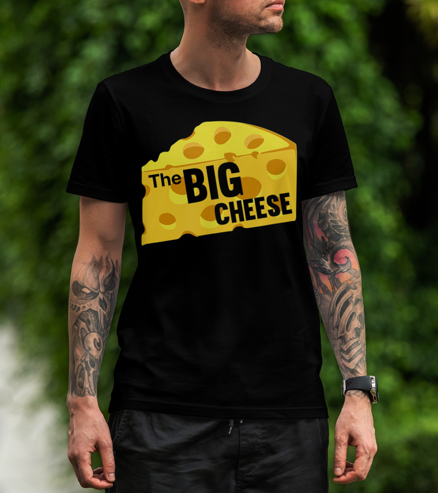 The Big Cheese Emphasizing A Large Yellow Wedge T-Shirt