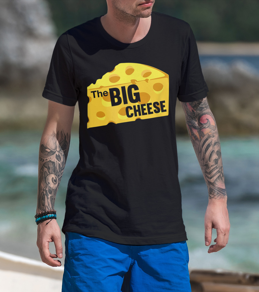 The Big Cheese Emphasizing A Large Yellow Wedge T-Shirt