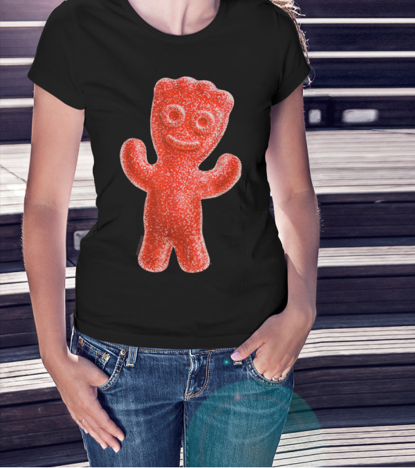 Sour Patch Kids Candy Red Gummy Smiling Figure T-Shirt