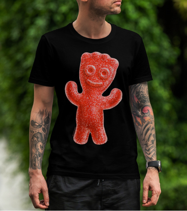 Sour Patch Kids Candy Red Gummy Smiling Figure T-Shirt