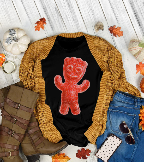 Sour Patch Kids Candy Red Gummy Smiling Figure T-Shirt