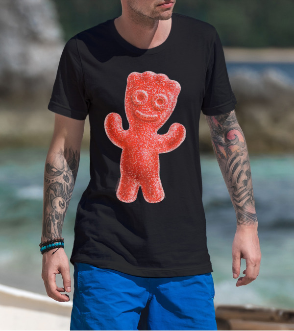 Sour Patch Kids Candy Red Gummy Smiling Figure T-Shirt