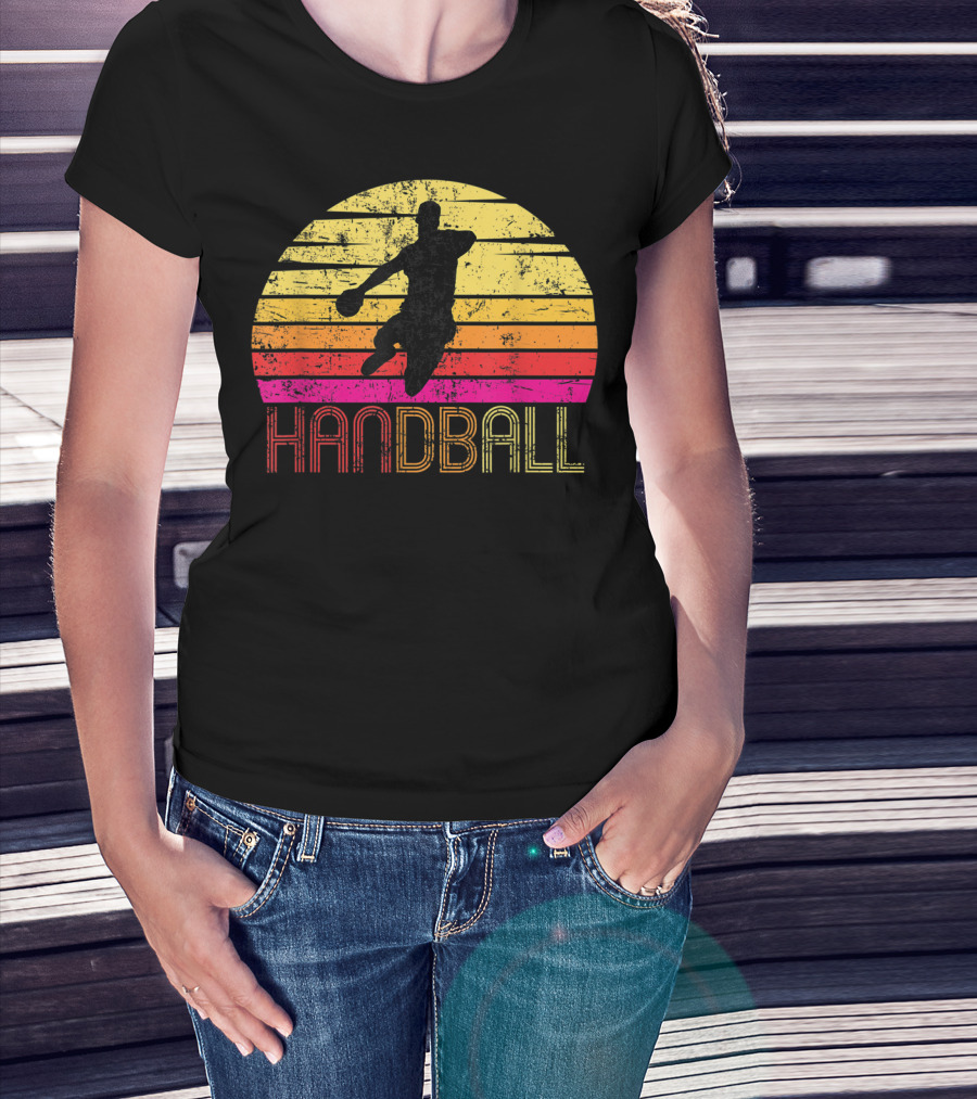 Vintage Handball Retro Sunset T-Shirt