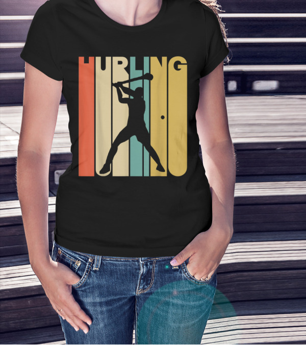Hurling Vintage Style Retro T-Shirt