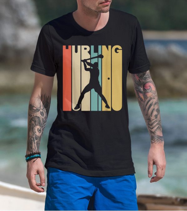 Hurling Vintage Style Retro T-Shirt