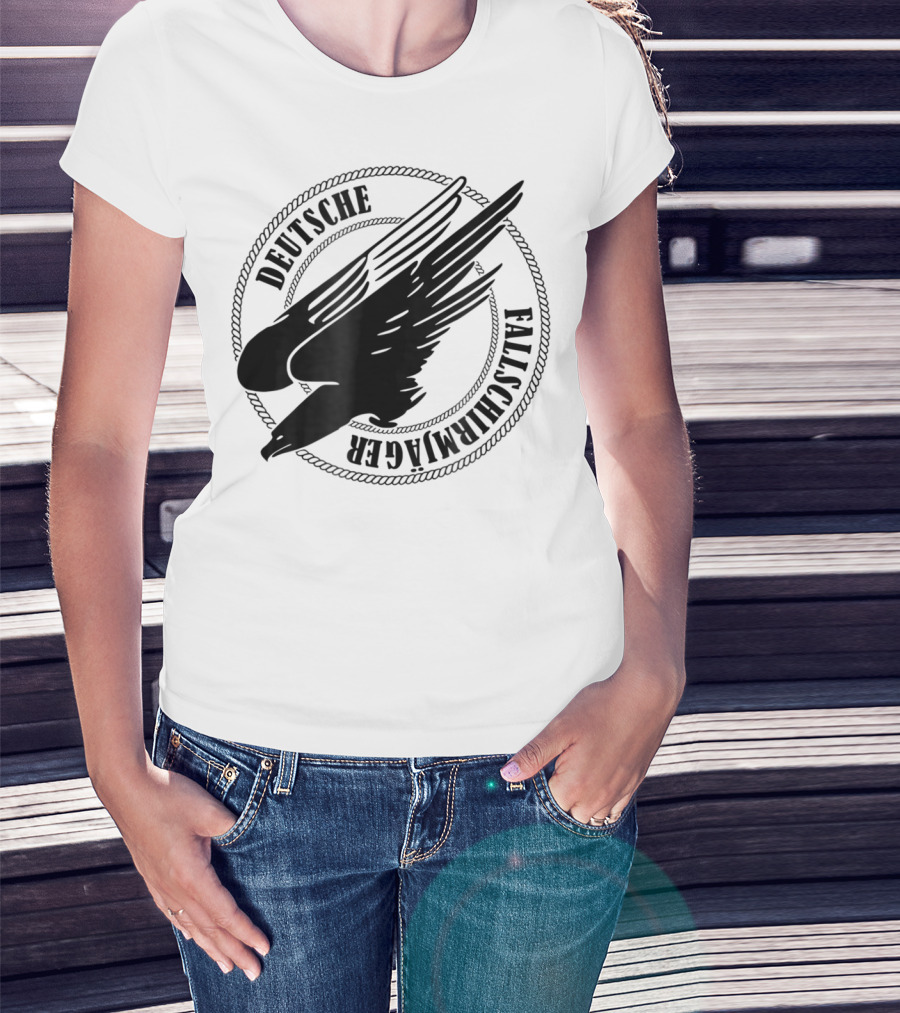 Deutsche Fallschirmjager Ww2 German Paratrooper Emblem T-Shirt