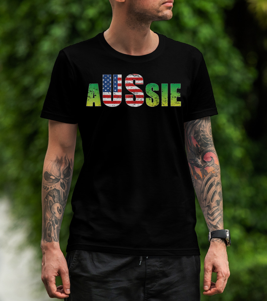 Aussie America United States Australia Lover T-Shirt