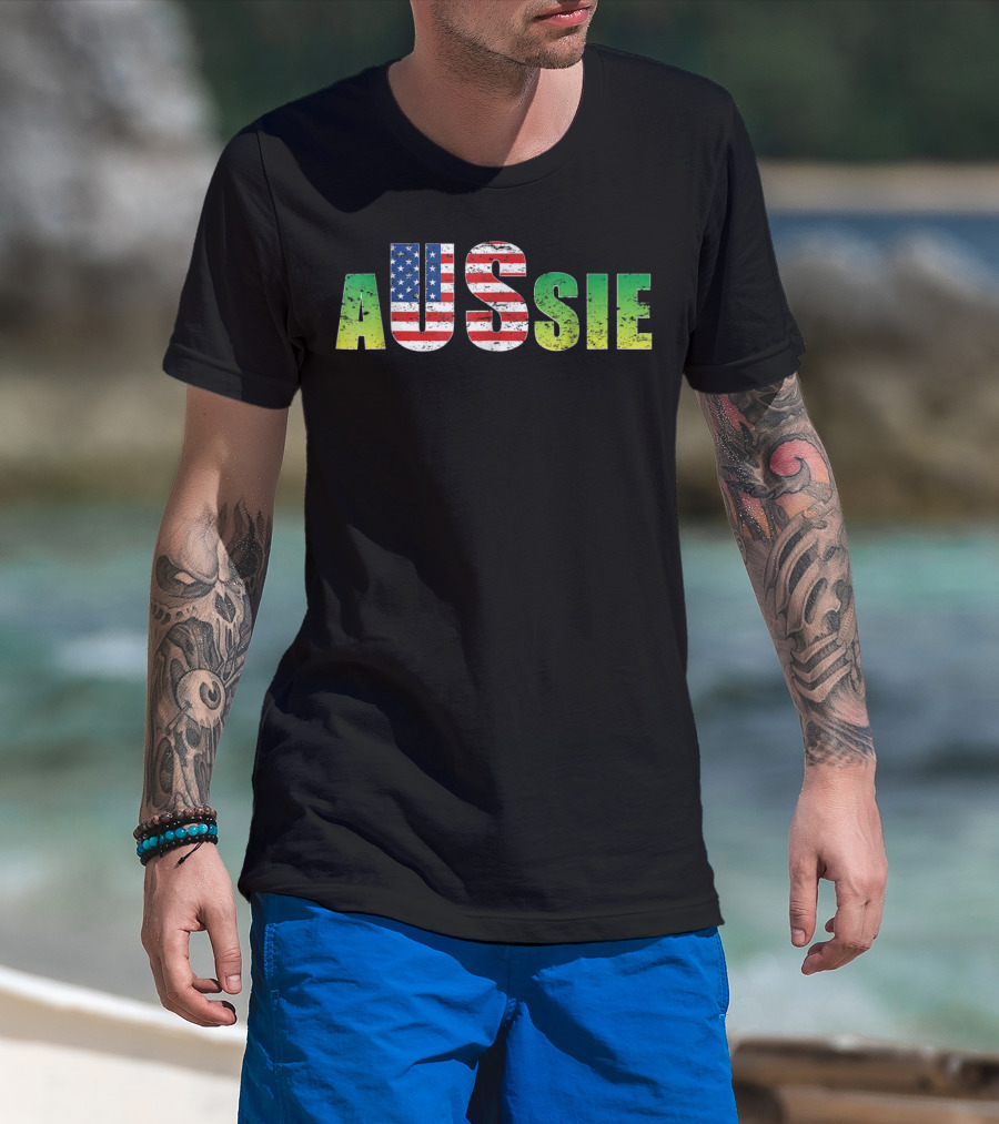 Aussie America United States Australia Lover T-Shirt