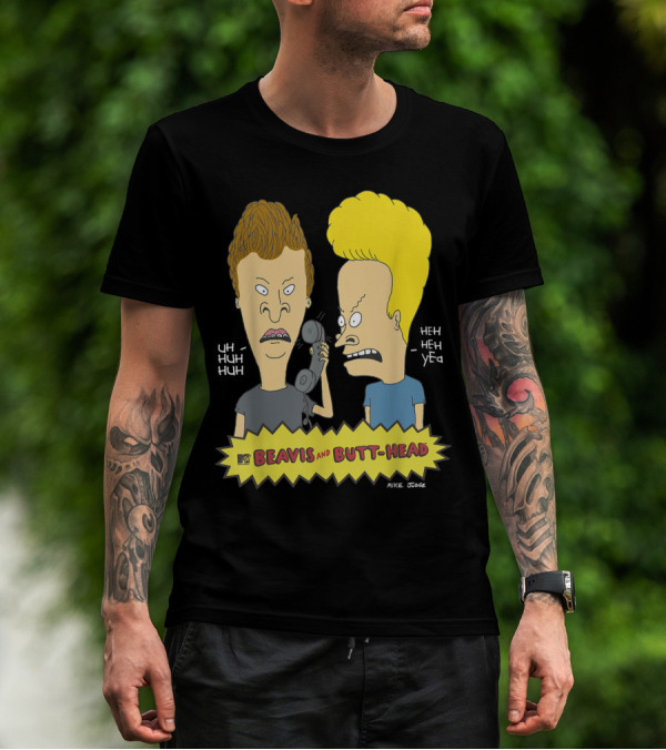 MTV Beavis And Butt-Head Uh Huh Huh Heh Heh Yea Prank Call Mike Judge T-Shirt
