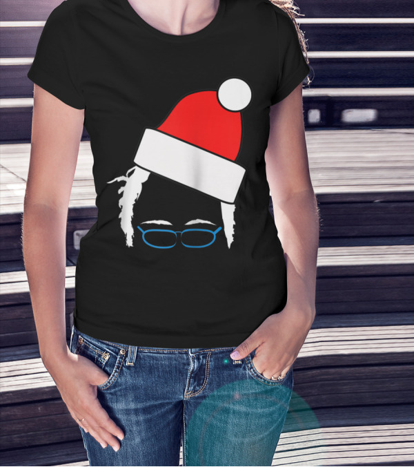 Bernie Sanders Santa Hat Christmas Holiday T-Shirt