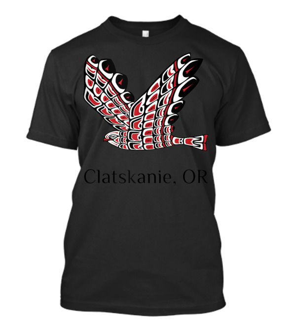 Clatskanie OR Red Tail Hawk Native T-Shirt