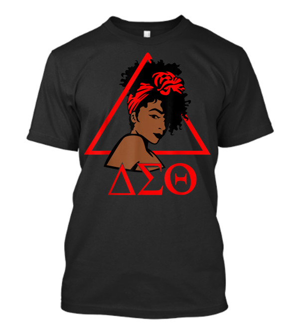 Delta Sigma Theta 1913 African American Woman In Red Triangle T-Shirt