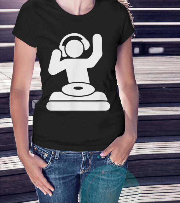 Dj Vinyl Turntable Music Mixer Headphones T-Shirt
