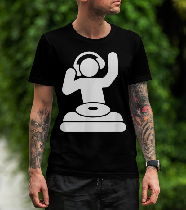 Dj Vinyl Turntable Music Mixer Headphones T-Shirt