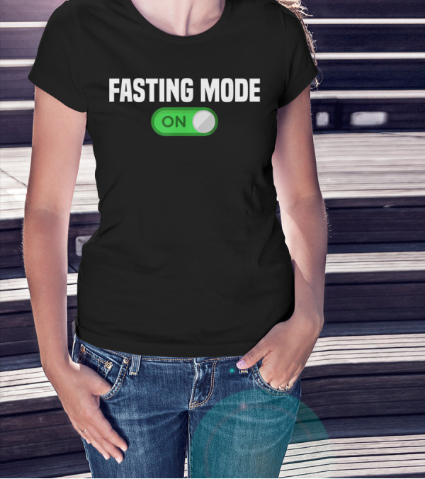 Fasting Mode On Nerdy Intermittent Fasting Switch Button T-Shirt